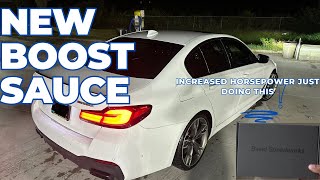 INCREASING BOOST WITHOUT UNLOCKING DME ON BMW M550i G30 [upl. by Carmelita]