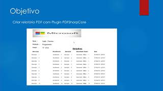 Criando Relatórios com PDFSharpCore ASPNET Core 30 C [upl. by Archangel]