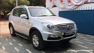 Ssangyong Rexton W RX7 by Mahindra 2017  Reallife review [upl. by Addy]