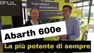 600e tutto quello che devi sapere sullAbarth elettrica e più potente di sempre [upl. by Jodi599]