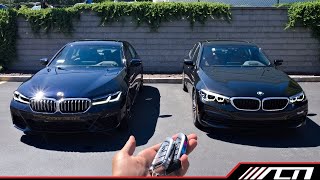 What are the changes 2021 BMW 5 Series LCI vs 2020 5 Series  Full Comparison Review [upl. by Lipman]