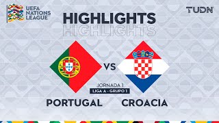 HIGHLIGHTS  Portugal vs Croacia  UEFA Nations League 2024  TUDN [upl. by Schmitt]