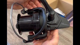 Unboxing Okuma 8k i jak nawijam żyłkę Warmuz Boat yellow [upl. by Pauline]