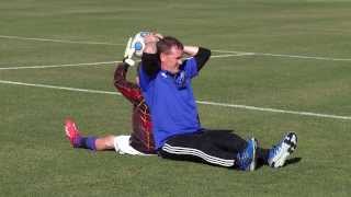 Goalkeeping Drills for the Beginner 04 [upl. by Aivatnohs]