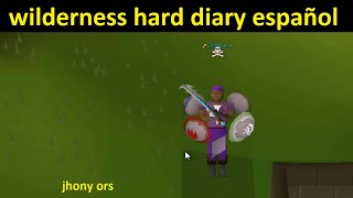 wilderness hard diary OSRS español 2024 [upl. by Vijnas]