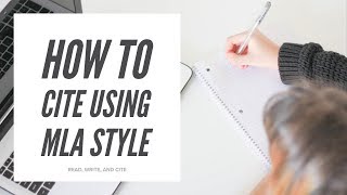 How to Cite Using MLA Style [upl. by Usanis]