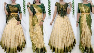 Beautiful Draping Style to look elegantFestival Saree Draping StylesSaree stylesSaundaryaa [upl. by Aicaca]