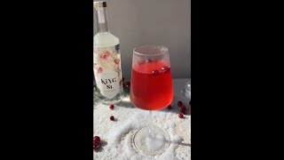 cocktail with vodka and aperol and cranberry juice and lemon juice and cinnamon orange simple syrup [upl. by Adehsor]