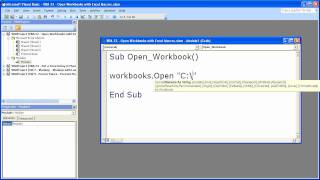 Excel Macro VBA Tip 22  Open Workbooks with Excel Macros [upl. by Ennirroc]