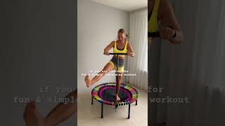 Beginner 10 min mini trampoline workout beginner bellicon workout shorts [upl. by Yadnil322]