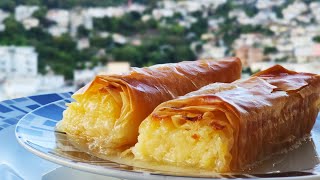 Galaktoboureko rolls Greek custard pie [upl. by Chretien629]