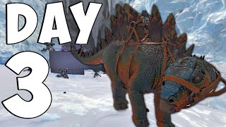 Raiding A CRAZY Valguero Ice Cave On DAY 3  Ark PVP [upl. by Anuhsal]