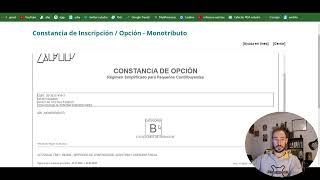 Como descargar CONSTANCIA de INSCRIPCION de AFIP MONOTRIBUTO [upl. by Celestyna]