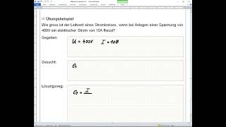 Formelumstellung Elektrischer Leitwert [upl. by Thomasin]