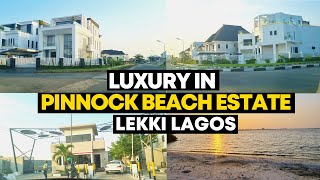 LAGOS NIGERIA  PINNOCK BEACH ESTATE OSAPA LEKKI  BEAUTIFUL ESTATE TOUR [upl. by Kravits]