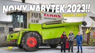 NOWY NABYTEK Claas Medion 340🔥 trasa i wjazd na Gospodarstwo🔥 [upl. by Duston]