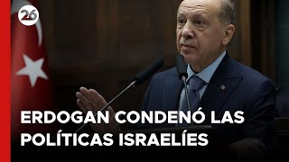 ERDOGAN condenó las POLÍTICAS ISRAELÍES a UN AÑO DEL ATAQUE DE HAMÁS [upl. by Almeda]