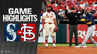 Mariners vs Cardinals Game Highlights 9724  MLB Highlights [upl. by Ecidnarb772]