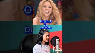 Waka Waka song orginal vs Myanmar duplicate singer virasong trending tiktok shorts [upl. by Schlessel689]