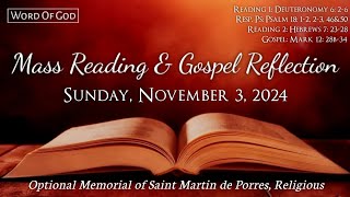 Todays Catholic Mass Readings and Gospel Reflection  Sunday November 3 2024 [upl. by Lien]