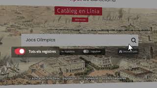 Vídeotutorial sobre el Catàleg en línia de lArxiu Municipal de Barcelona [upl. by Asiole692]