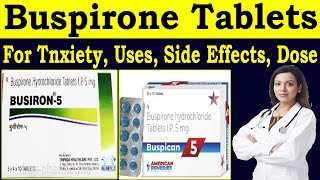 Buspirone tablet  Mechanism of action  buspirone HCl 5 mg tablet  Uses Side Effects Dosage [upl. by Adabelle]