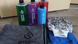 Unboxing hydro cleaning products cleaning hydro detailing [upl. by Alvita]