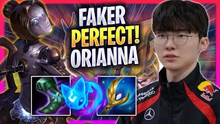 FAKER PERFECT GAME WITH ORIANNA  T1 Faker Plays Orianna MID vs Tristana  Season 2024 [upl. by Aizek]