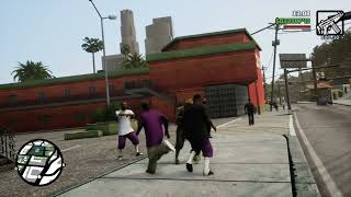 Grand Theft Auto San Andreas Definitive Edition Ballas vs Vagos [upl. by Sumetra]