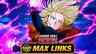 SHE IS REALLY REALLY GOOD LEVEL 10 LINKS 100 STR ANDROID 18 DBZ Dokkan Battle [upl. by Atiekan753]