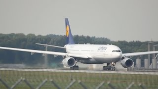 Lufthansa Airbus A330343 DAIKJ departure at Munich Airport München Flughafen [upl. by Casey591]