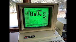 Restored Apple IIe System Overview Super Serial with ADTPro Mouse Interface Disk  and software [upl. by Handbook]