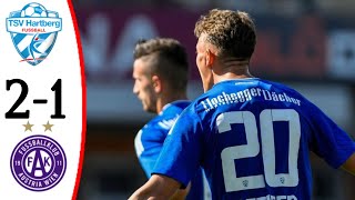 TSV Hartberg vs Austria Wien 21  All Goals and Extended Highlights [upl. by Ajnos]