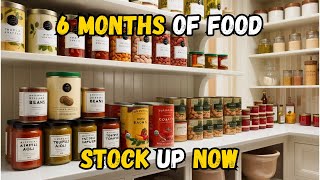 Survival Countdown 6Month Food Stockpile Challenge [upl. by Yrek143]