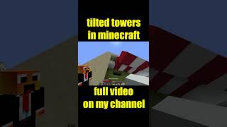 I built TILTED TOWERS in Minecraft fortnite minecraft minecrafthardcore tiltedtowers [upl. by Manchester101]