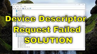 Fix Unknown USB Device  Device Descriptor Request Failed Guide [upl. by Tabib]