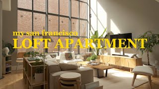 San Francisco Loft Apartment Tour  20 foot windows lots of plants bright amp cozy vibes [upl. by Atikehs955]