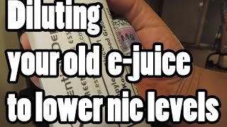 Diluting your Ejuice to lower nicotine levels without sacrificing flavor [upl. by Leahcimnaes381]