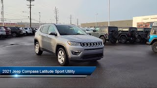 2021 Jeep Compass Latitude Sport Utility Cleveland Brunswick Parma Medina North Olmstead [upl. by Trauts]