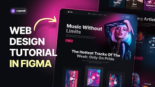 UXUI Design Tutorial in Figma  Design Modern Website from Scratch [upl. by Anair]