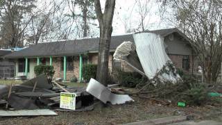 Lufkin Tornado Damage [upl. by Flatto4]