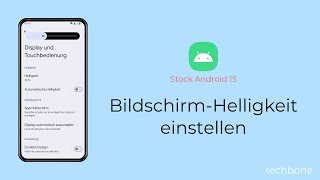 BildschirmHelligkeit einstellen Android 15 [upl. by Yahc]