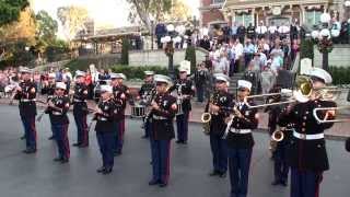 1st Marine Division Band  Disneyland  Veterans Day 2013 [upl. by Aluin]