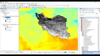 How to create raster layer from NetCDF file and extract area of ​​interest in ArcMap [upl. by Laurita362]