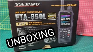 YAESU FTA850 AIR BAND RADIO  UNBOXING [upl. by Doowrehs862]