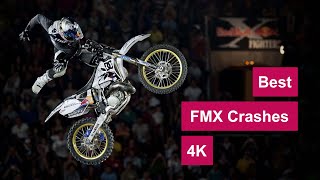 Best FMX Freestyle Motocross Crashes 4K [upl. by Eeloj]