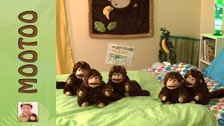 5 Little Monkeys Jumping On The Bed with Mootoo and Declan [upl. by Arehahs]