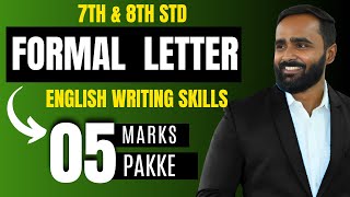 Formal Letter Writing English Writing Skills7th amp 8th stdPradeep Giri SIR [upl. by Drucy]