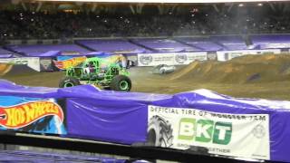 Monster Jam San Diego 2016 Grave Digger  Dennis Anderson Freestlye [upl. by Yanarp]