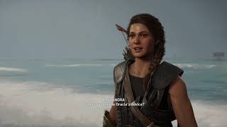 Assassins Creed Odyssey  Crewless Kassandra Meets Captain Gelon Dialogue Tree Cutscene 2018 [upl. by Loesceke]